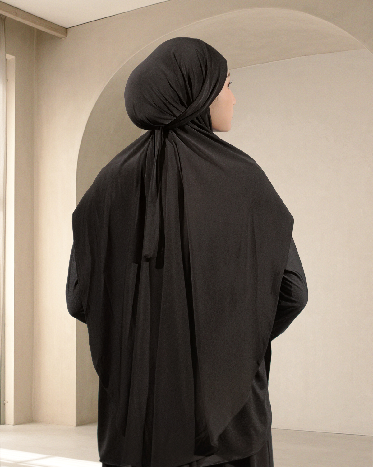 MARWA KHIMAR LUXE BLACK