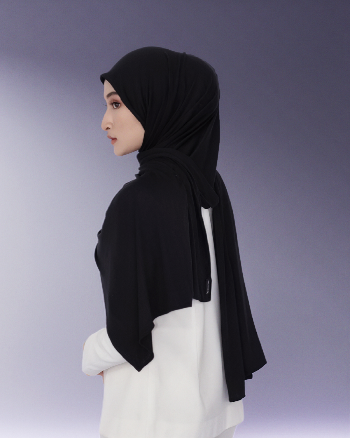 ESSENTIAL VISCOSE PASHMINA BLACK 