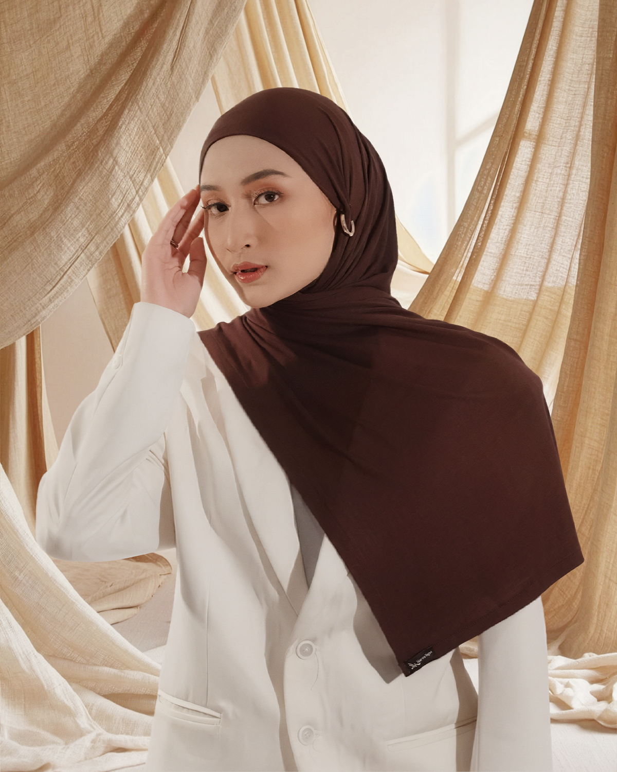 ESSENTIAL VISCOSE PASHMINA COFFEE