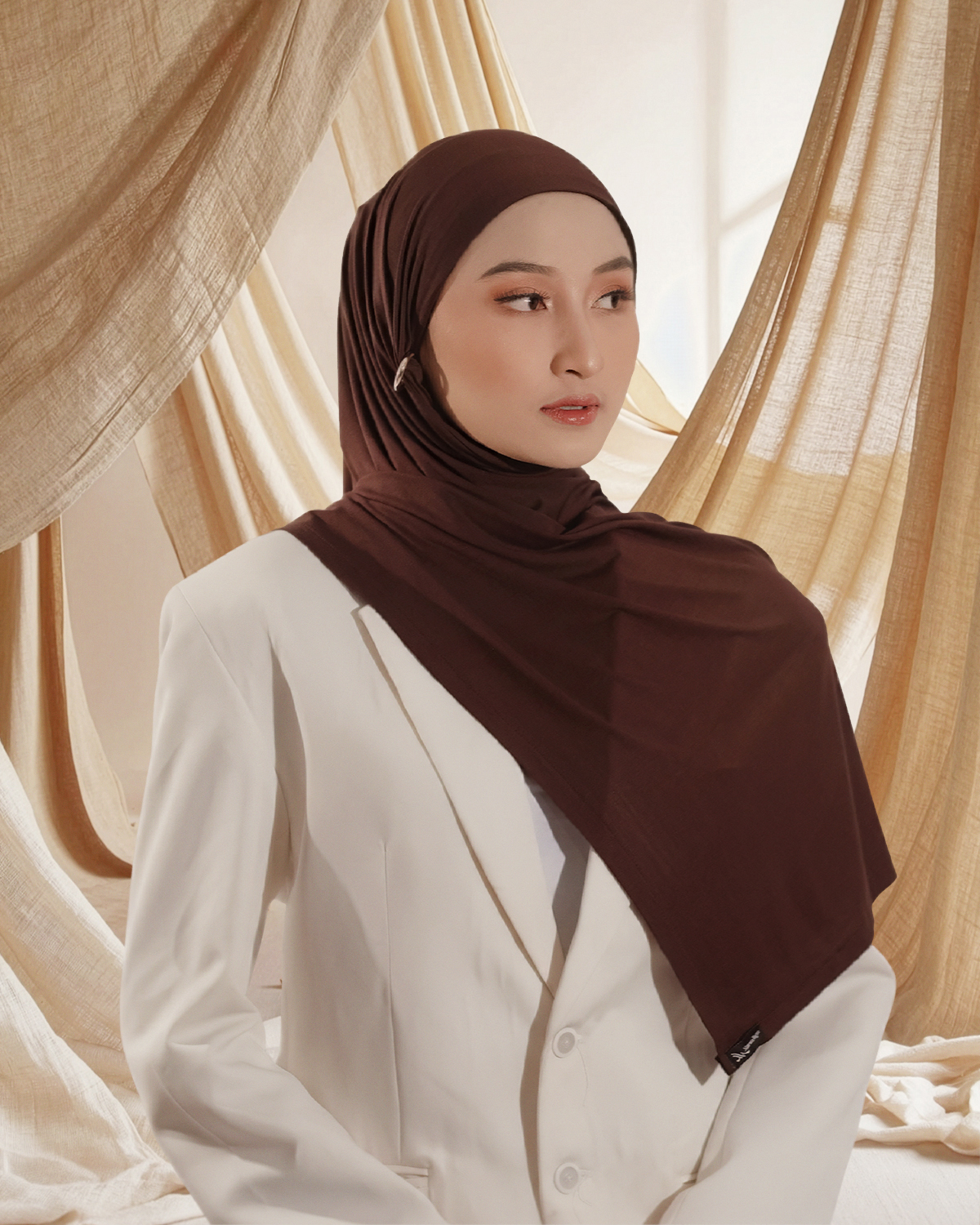 ESSENTIAL VISCOSE PASHMINA COFFEE