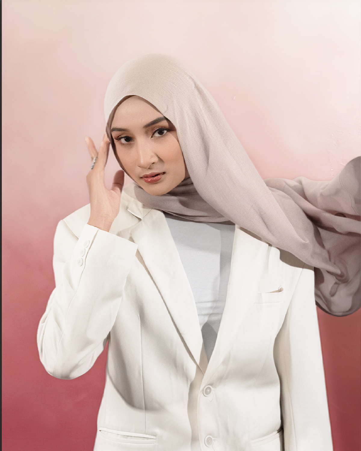 FLOW MODAL PASHMINA GREYISH